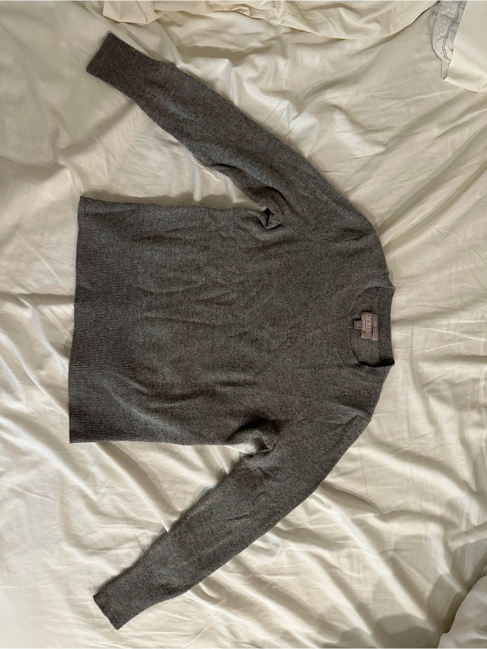 J. Crew Women’s Cashmere Classic Fit Sweater - Grey